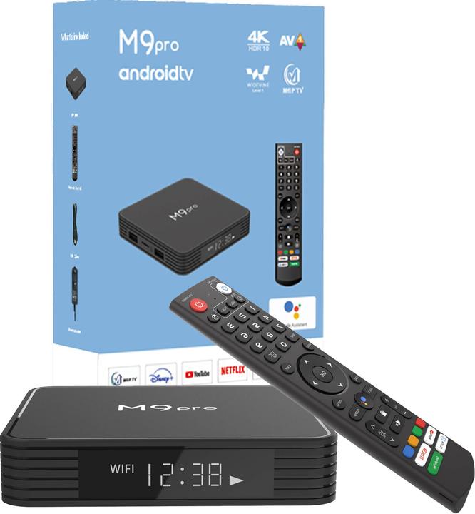 PhoneLook Android smart TV Box M9 Pro LED Quad Core 64-bit 4K Ultra HD für Streaming mit HDR10 + Android11 & G (64 GB, Android 11)