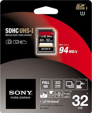 Image du produit Sony Uhs-I Sdhc (32 Go, SDHC, U1, UHS-I)