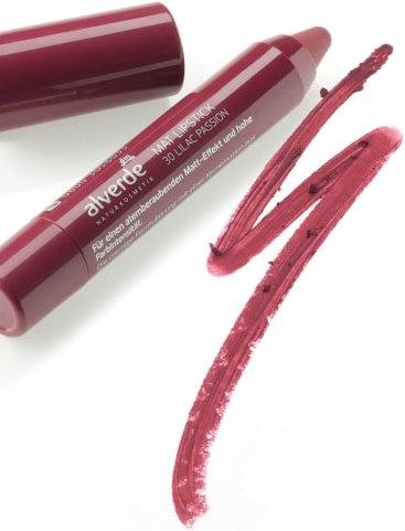 Actual product image dm alverde Lipstick Matt Lilac Passion 30 (Purple)