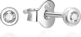 Image du produit Agato Mini-boucles d'oreilles en argent avec zircon AGUP3487