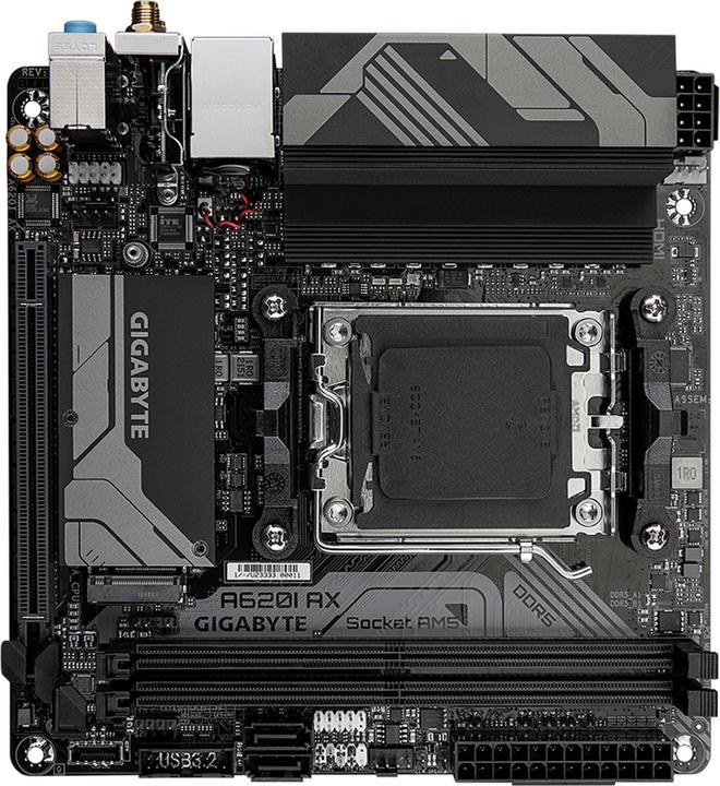 Image du produit Gigabyte A620I AX (AM5, AMD A620, Mini-ITX)