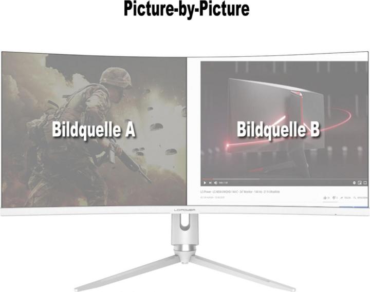 Produktbild LC-Power LC-M34-Q-C-PRO (3440 x 1440 Pixel, 34")