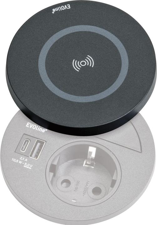 Produktbild Evoline Einsetz-Modul ® Circle80, Qi-Charger (1 Stk.)