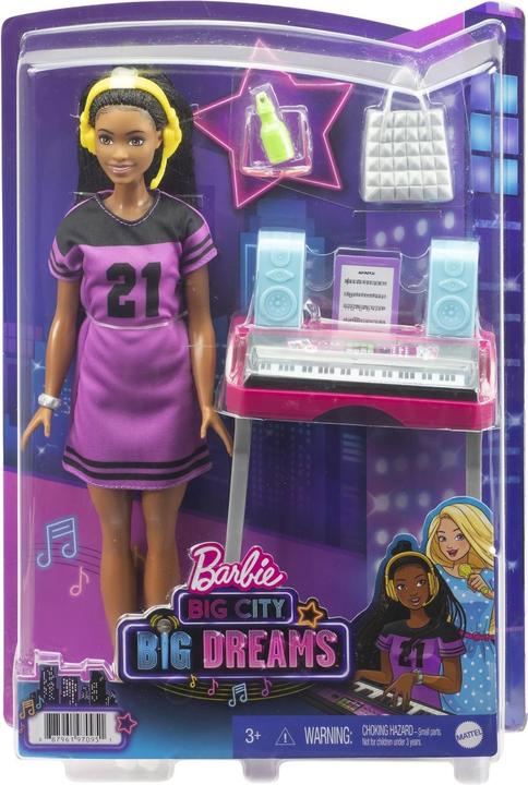 Produktbild Barbie Big City, Big Dreams Brooklyn Aufnahmestudio Spielset mit Puppe