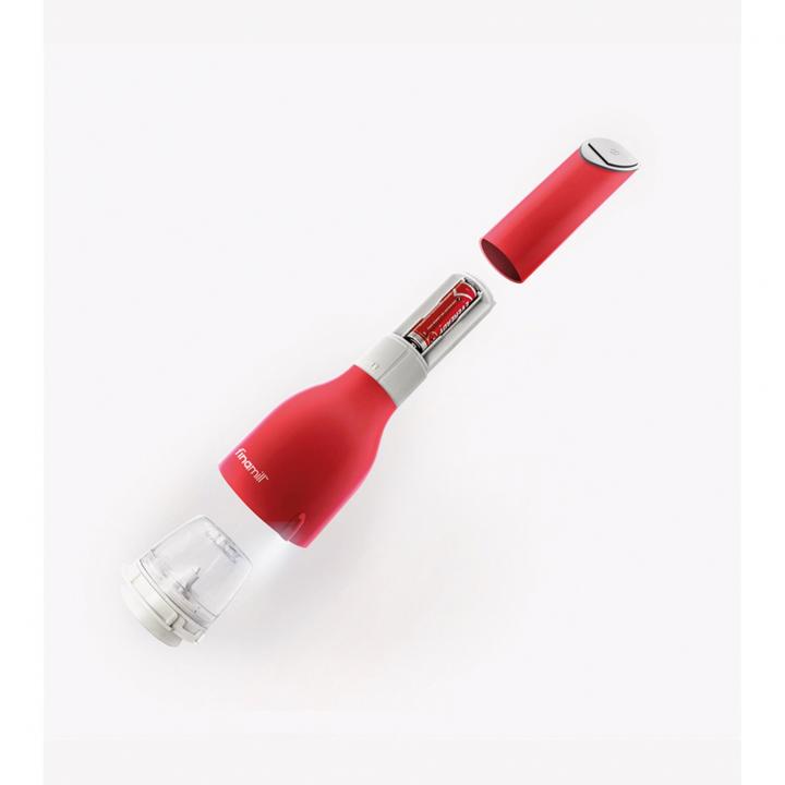 Actual product image FinaMill One sangria with two FinaPod Pro Plus battery-operated (Salt)