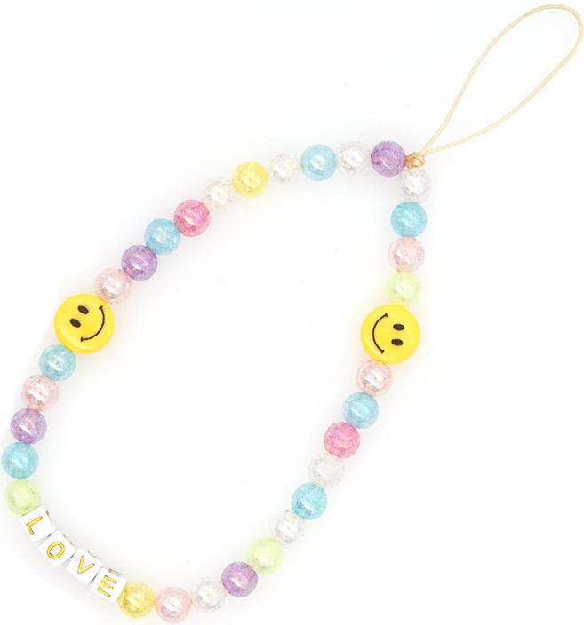 Actual product image PhoneLook Universal smartphone bracelet jewellery charms N°31 LOVE smiley multicolor