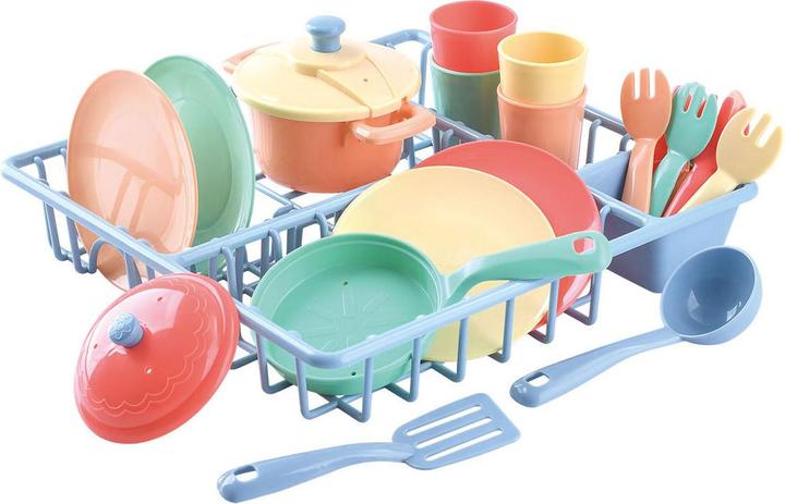 Image du produit Play Etendoir à linge avec accessoires de cuisine, 23 pièces