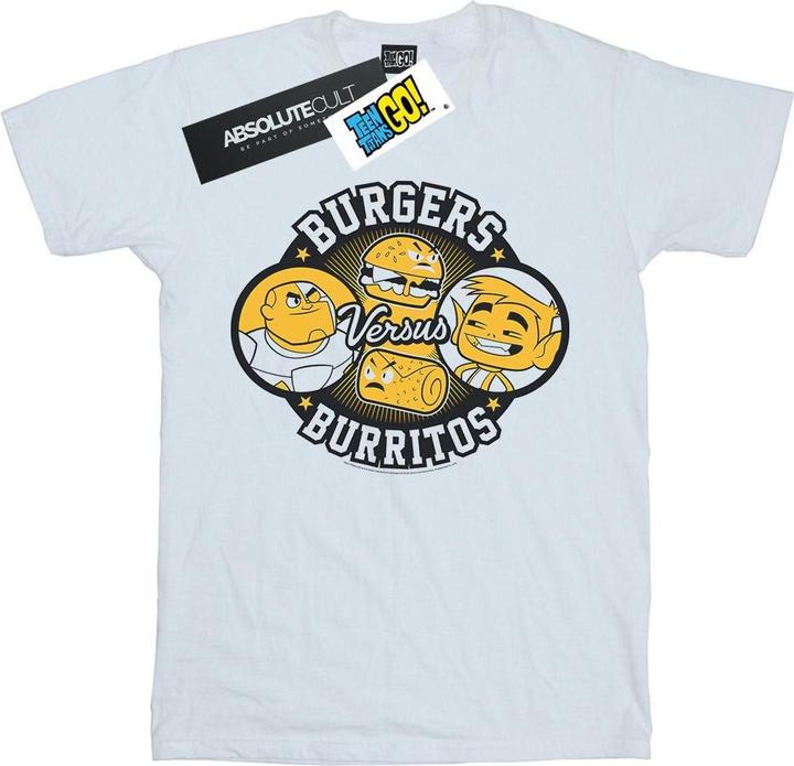 Teen Titans Go Burgers Vs Burritos TShirt (XXL)
