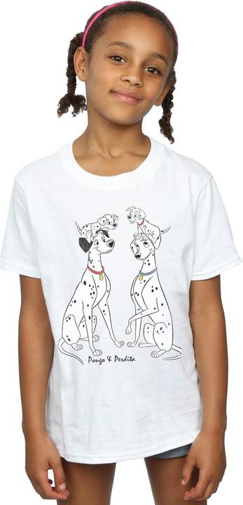 Immagine prodotto 101 Dalmatians Pongo And Perdita Maglietta Ragazze (152, 158)