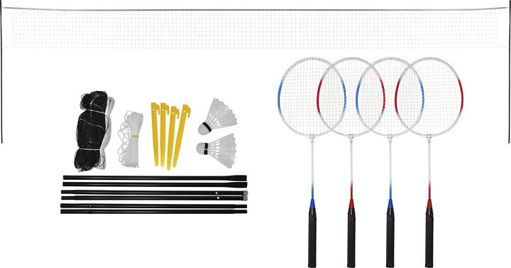 Produktbild Play it Play&gtit® Badmintonset Inkl. Netz, Ball und Schläger für 4 Spieler