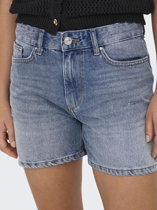 Image du produit Only ONLELLA Mittlere Taille Normal geschnitten Jeans-Shorts Jeans-Shorts (XS)