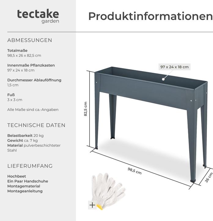 Image du produit tectake Potager sur pied CALENDULA