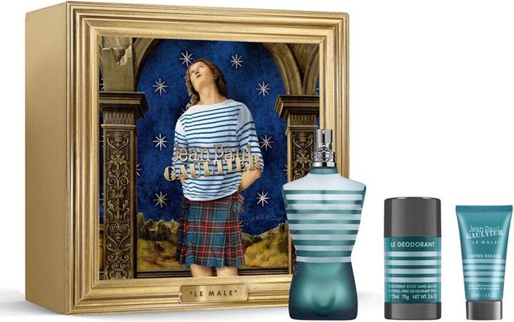 Actual product image Gaultier J.P. LE MALE EDT 125ML+A/S BALM 50ML+DEO STICK 75ML. 3PCS SET (Eau de toilette, 125 ml)