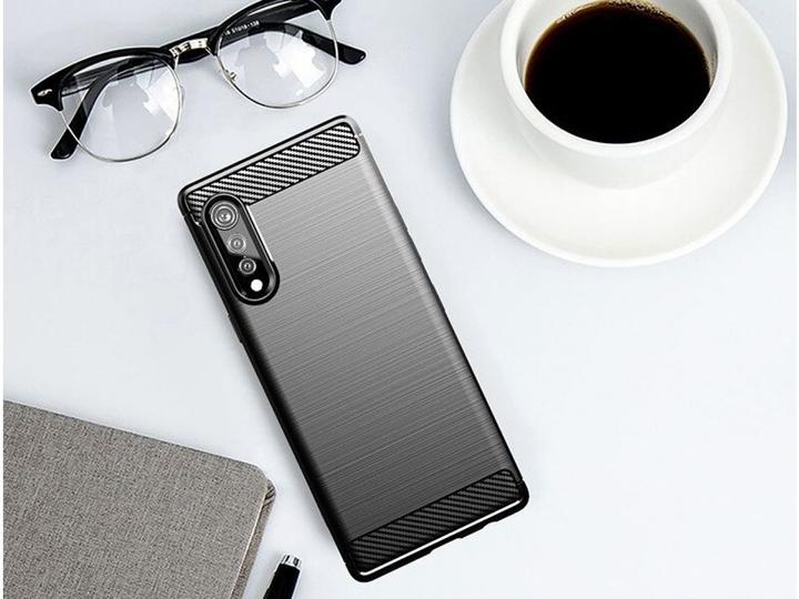 Actual product image Screenguard LG Velvet Hull Carbon Brushed Soft TPU (LG Velvet)