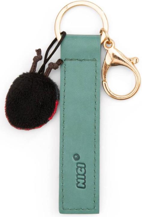 Immagine prodotto Magni NICI Schlüsselanhänger Viel Glück! Kunstlederband mit Marienkäfer grün 10cm