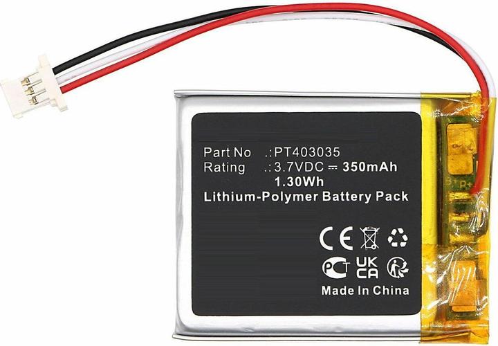 Actual product image CoreParts Battery 3.7V 350mAh 1.30Wh (1 pcs., 350 mAh)