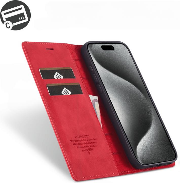 Actual product image LC.Imeeke iPhone 16 Pro - Flip Case Vintage (Apple iPhone 16 Pro)