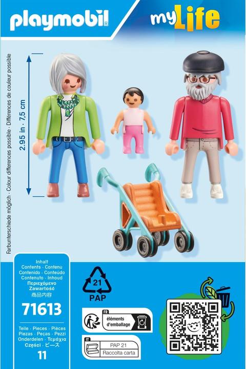 Actual product image Playmobil Grandparents with baby (71613, Playmobil My Life)