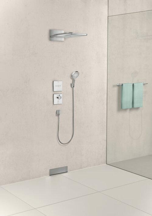 Immagine prodotto hansgrohe Soffione Rainmaker Select 580 3jet : Colore - Bianco/Cromo (3 Tipi di raggi, 20 l/min)
