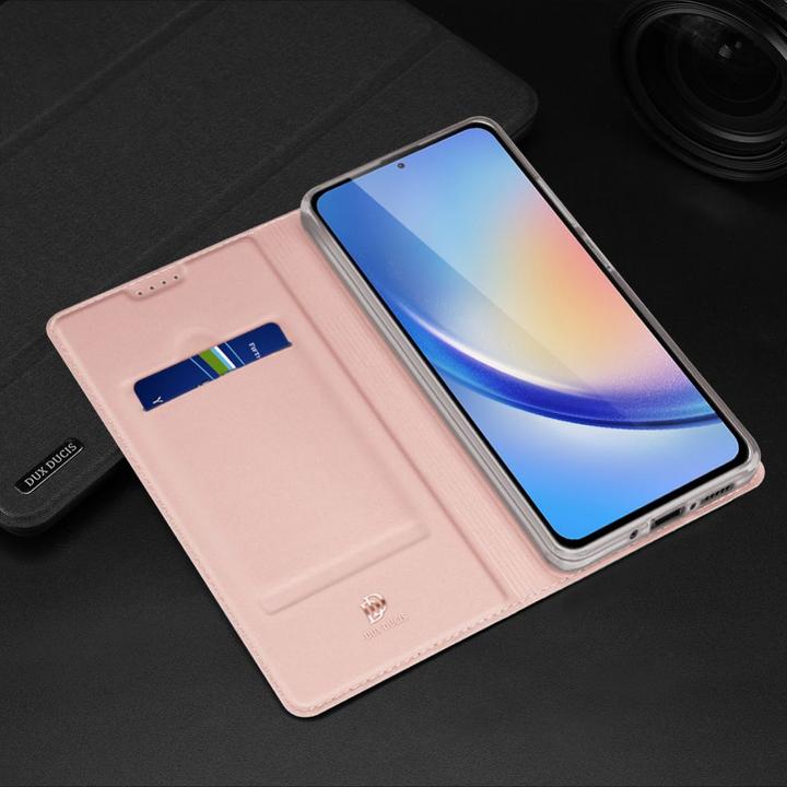 Image du produit Dux Ducis Étui à rabat Skin Pro pour Samsung A35 5G - rose (Samsung Galaxy A35)