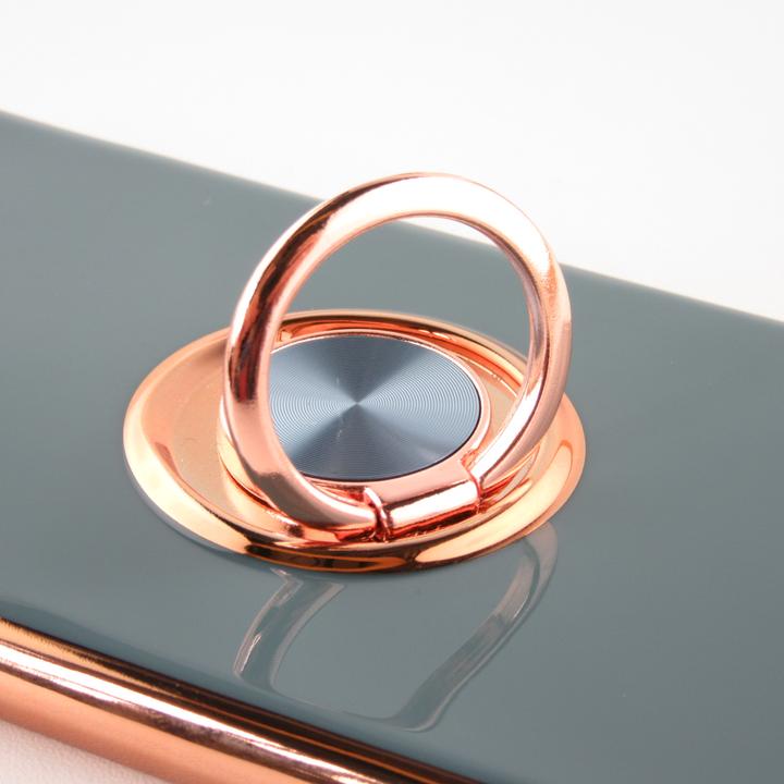 Produktbild PhoneLook Hülle Gummi Bronze mit Ring grau grün (Samsung Galaxy S22+)
