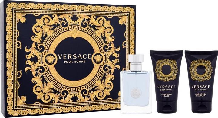 Actual product image Versace Set Pour Homme, Barbati, Eau De Toilette 50ml Balm after shave 50ml Gel De Dus 50ml (Eau de toilette, 50 ml)