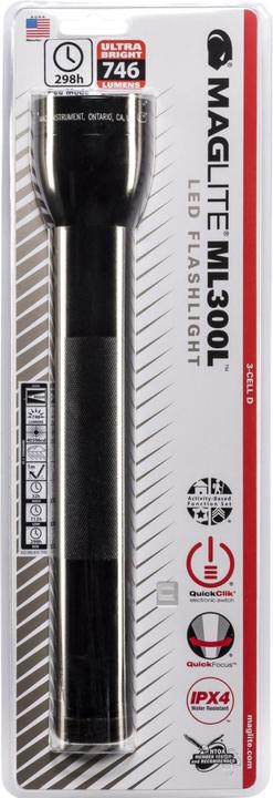 Actual product image Maglite ML300L 3 D-Cell (30 cm, 625 lm)
