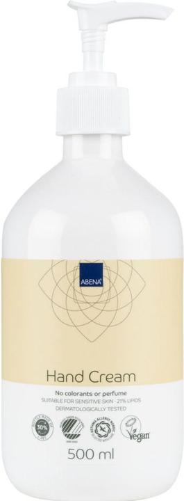 Immagine prodotto Abena Handcreme, 21% Fettgehalt, Unparfümiert, 500 ml (500 ml)