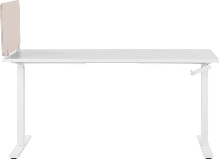 Image du produit Beliani Séparation de bureau beige 72 x 40 cm WALLY