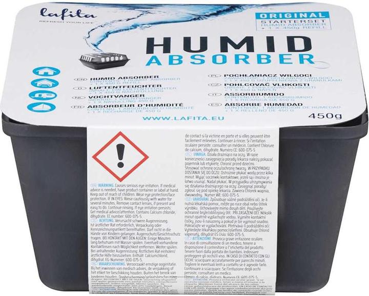 Image du produit VidaXL Déshumidificateur avec sachets de recharge 4 pcs. 450 g Humidité Absorbeur