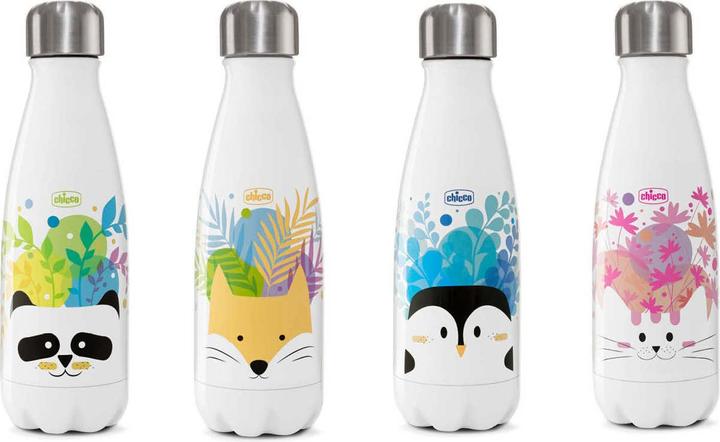 Actual product image Chicco Inox bottles DRINKY, 350ml, display à 8 pcs, ass. Colors (0.35 l)