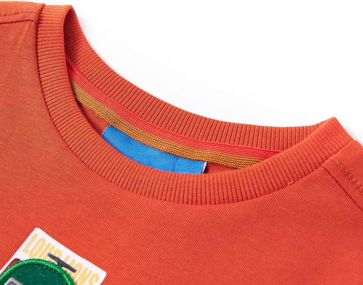 Produktbild VidaXL Kinder-Langarmshirt Orange 116,Material: 100 (116)