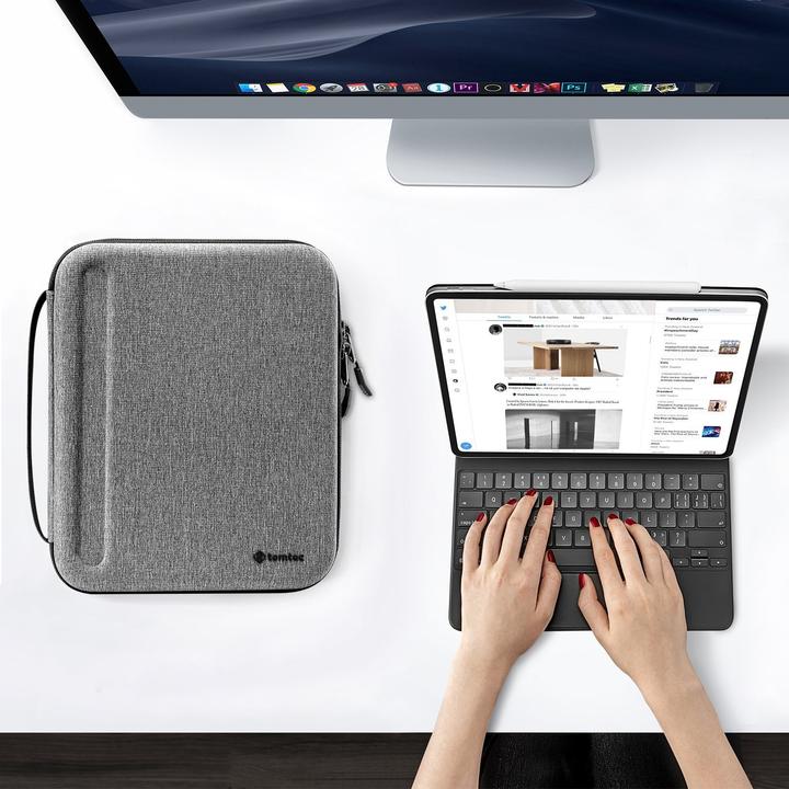 Actual product image tomtoc A06 (12.9") Tablet Case (iPad Pro 12.9 2020 (4. Gen), Microsoft Surface Pro X, XPS 13)