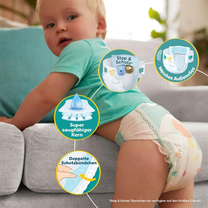 Produktbild Pampers Baby-Dry Gr4 9-14kg Maxi Sparpack (Gr. 4, 45 Stück)