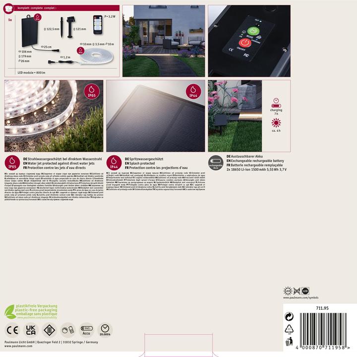 Actual product image Paulmann Solar Stripe (Warm white, 1000 cm, Indoor)