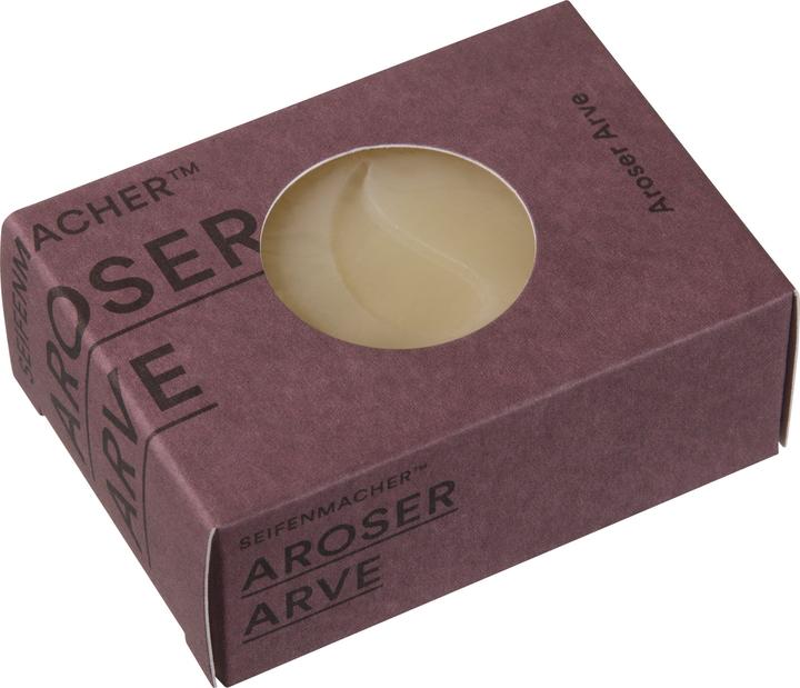 Actual product image Aromalife Swiss stone pine soap with Arosa pine