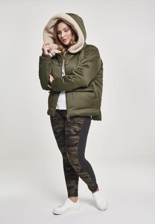 Actual product image Urban Classics Ladies Sherpa Hooded Jacket (L)