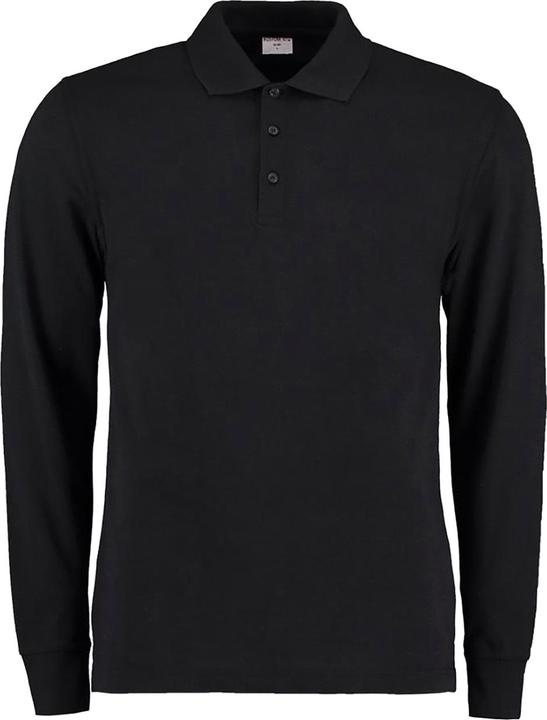 Actual product image Kustom Kit Pique Long Sleeve Polo Shirt (M)
