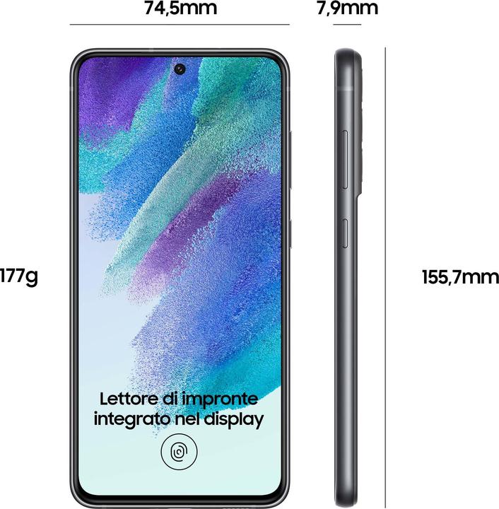 Actual product image Samsung Galaxy S21 FE 5G (128 GB, Graphites, 6.40", Dual SIM, 12 Mpx, 5G)