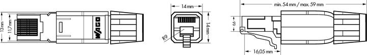 Produktbild Wago Stecker Ethernet RJ-45 10/100Mbit/s