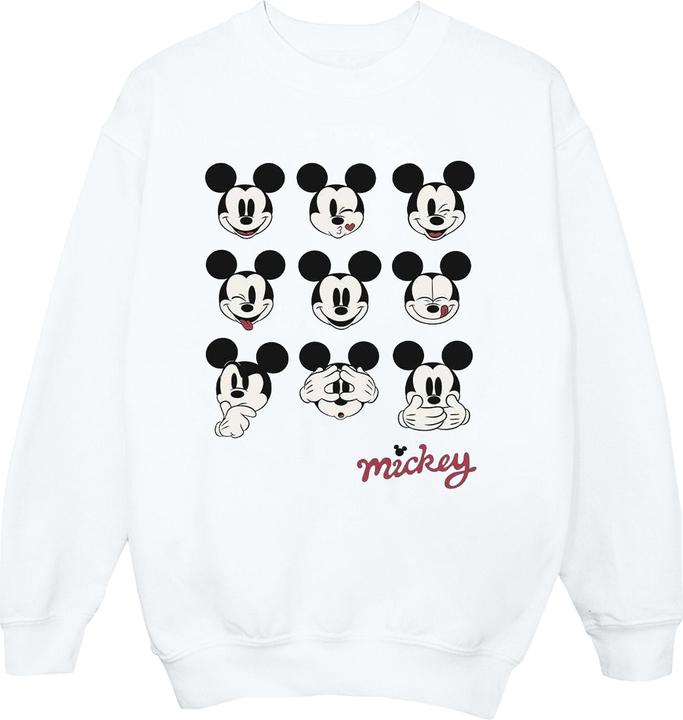 Disney Mickey Mouse Many Faces Sweatshirt Mädchen