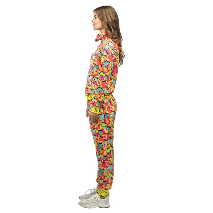 Actual product image Boland 80er Neon Pop Art Trainingsanzug Frau UV (S, M, L, XL, XXL)