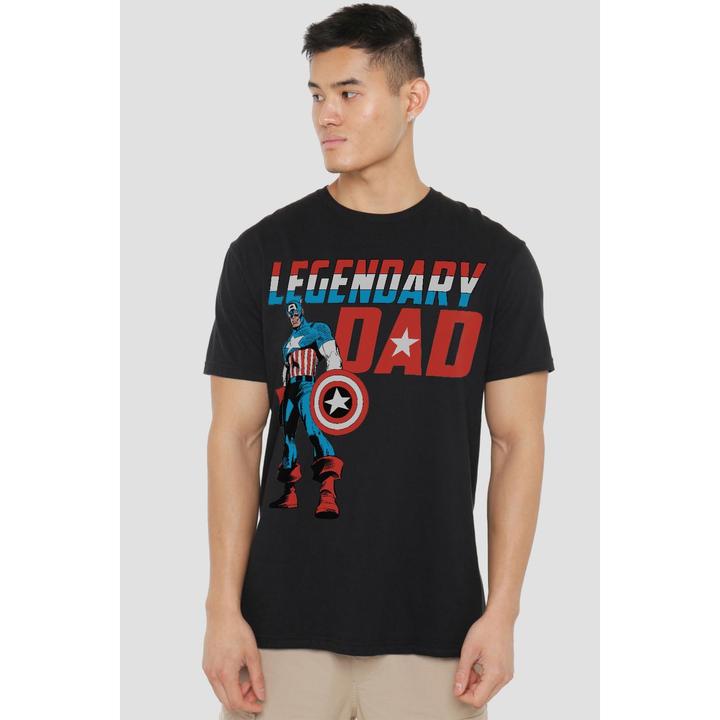 Immagine prodotto Captain America Legendary Dad Maglietta Uomo (S)