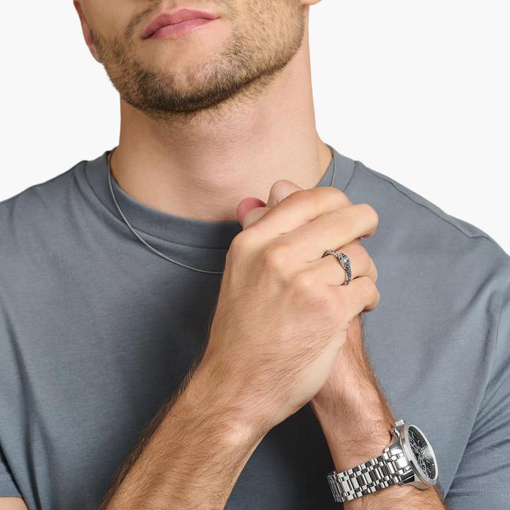Produktbild Thomas Sabo Ring Geschwärzt Schlange (56, 925 Silber)