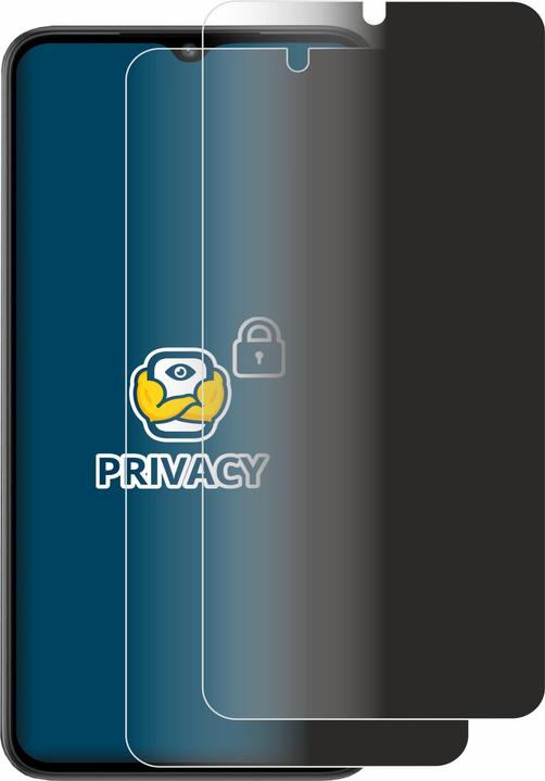 Productafbeelding BROTECT Anti-spionnetje privacyfolie Beschermfolie tegen blauw licht (2 Stuk, Xiaomi Redmi A2)