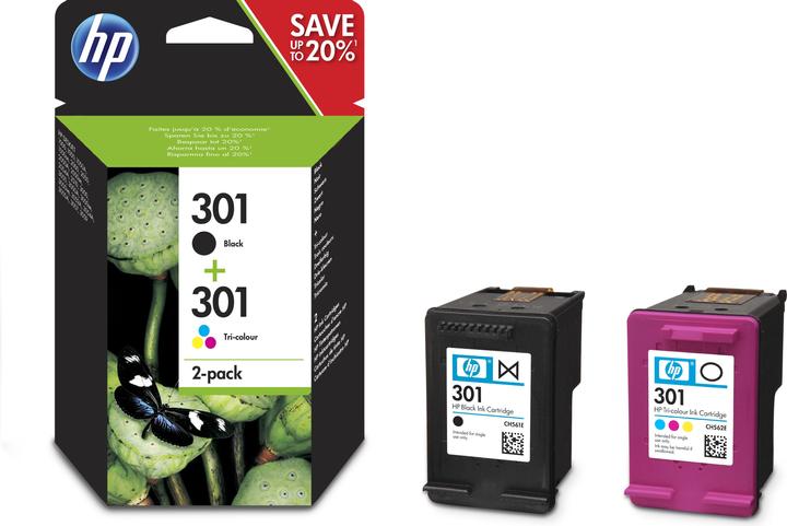 Produktbild HP 301 Ink Cart Combo (M, BK, C, Y)
