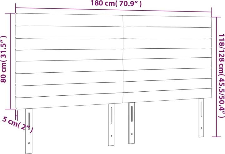 Actual product image VidaXL Erin (180 x 5 x 128 cm)