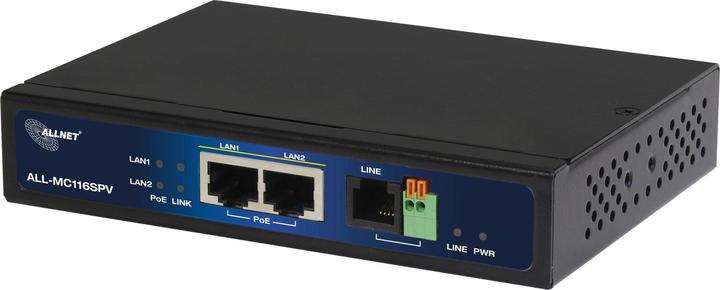 Produktbild Allnet Punkt-zu-Punkt Modem VDSL2 Vectoring via 2-Draht mit PoE unmanaged ALL-MC116SPV-VDSL2