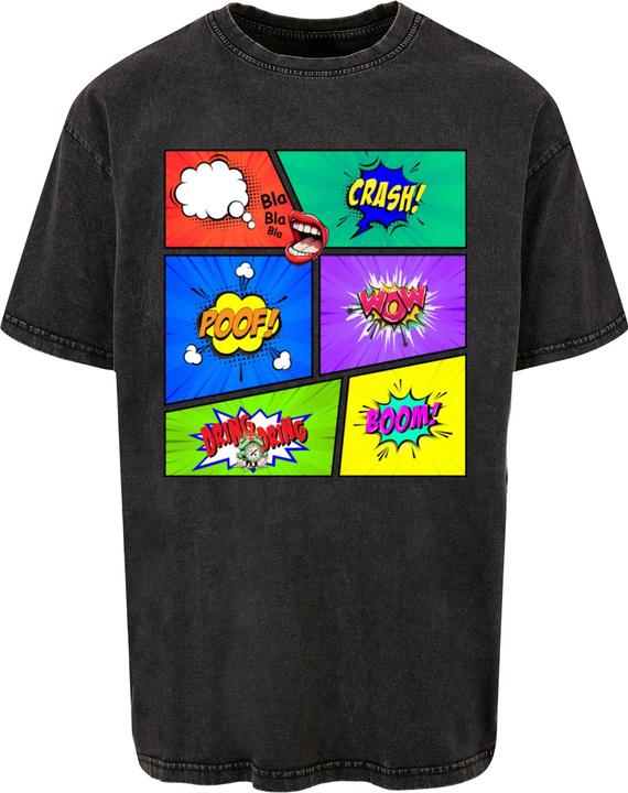 Merchcode Book Comic Acid Washed Oversized Tee - 113001 (L)