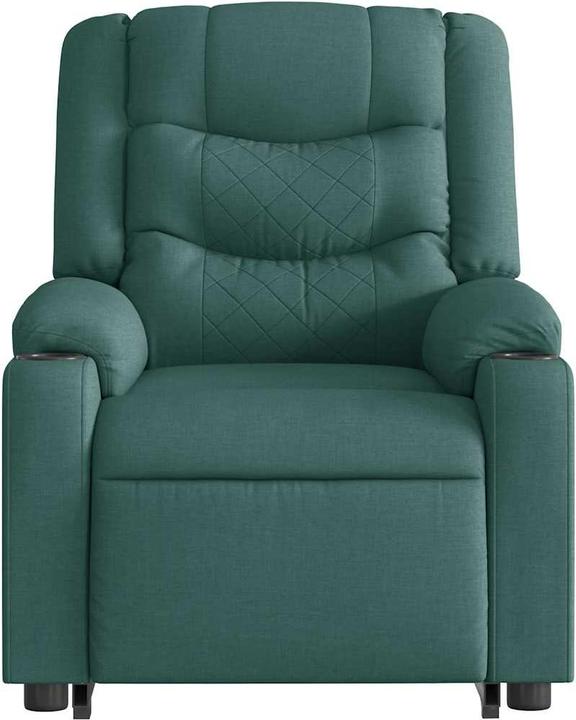 Immagine prodotto VidaXL Poltrona massaggiante elettrica con ausilio per la risalita Tessuto verde scuro